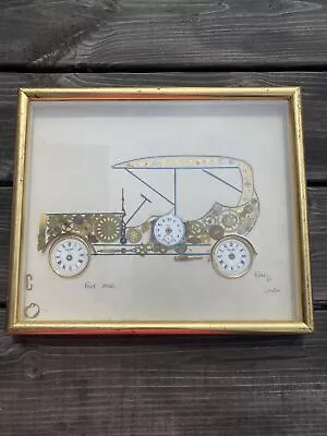 Horological Collage 1906 Ford L. Kersh Of London Handmade Rare Collectible Art • $9.99