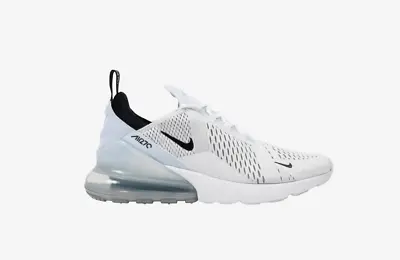 New Nike Air Max 270 Men's Shoes In White/Black-White Colour Size US 11.5 • $175.99