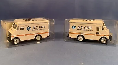 Golden Wheel Diecast Paramedic Rescue Ambulance Vehicle Lot Of 2 N.Y. City. • $5.50