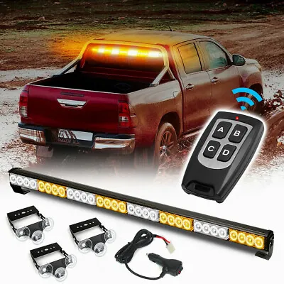 35.5'' Wireless Remote LED Emergency Strobe Light Bar Car Truck Traffic Advisor  • $60.99