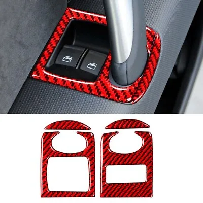 Window Lift Panel Cover Trim Carbon Fiber For Audi- TT 8N 8J MK123 TTRS 08-14 • $16.14