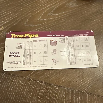TracPipe Pocket Specifier. • $11.25