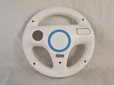 Genuine Nintendo Wii Wii U White Steering Wheel Mario Kart Racing • $18