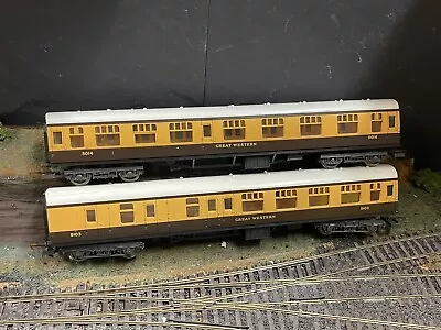 £0.99 • Buy 2 X Lima OO Gauge Model Railway Great Western Mark 1 Coaches
