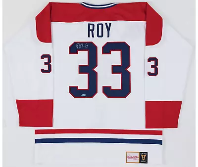 Patrick Roy Signed Mitchell & Ness Jersey 1993 Stanley Cup Canadiens Red UDA • $500