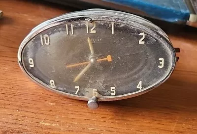 Vintage 1955 Oval Automotive Clock Repairable Oldsmobile? • $75