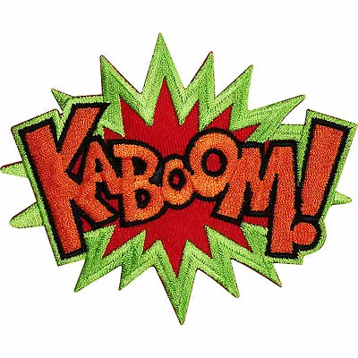 KABOOM Embroidered Iron / Sew On Patch T Shirt Bag Badge Batman X MEN Comic Word • £2.49