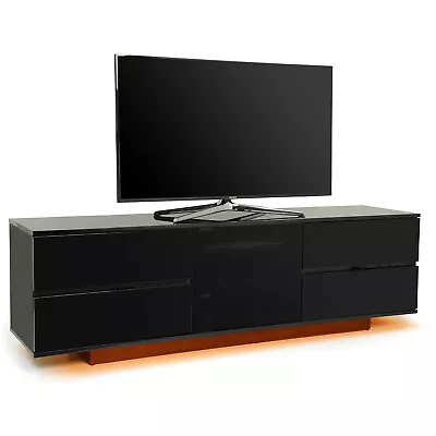 £239 • Buy Centurion Supports AVITUS ULTRA Black With Gold LED Lights 32 -65  TV Cabinet