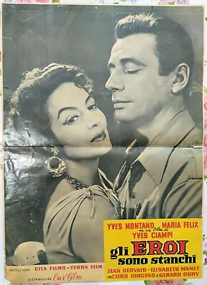 MARIA FELIX  GLI EROI SONO STANCHI  Original Italy Movie Poster • $19.99