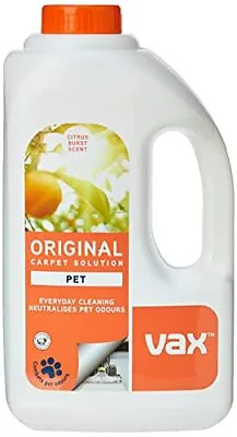 Vax Pet Carpet Cleaner Solution Shampoo Original Citrus Burst Scent 1.5L • £12.99