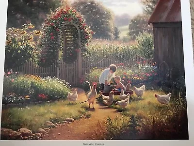 Mark Keathley “Morning Chores” Limited Edition Print. Excellent Condition. • $85