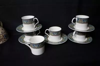 11 Pcs Mikasa Ultra Cream San Marco 6 Cups And 5 Saucers • $25.99