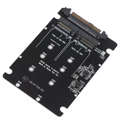 SATA M.2 SSD To SAS NVMe M.2 NGFF SSD  To SFF-8639 Adapter Converter • $20