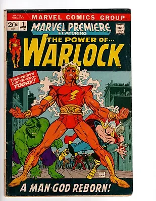 Marvel Premiere 1 (1972) GD 1st Full Warlock Appearance • $34.99