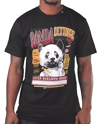 LRG Lifted Research Group Mens White Or Black Smoking Panda Lettuce T-Shirt NWT • £32.06