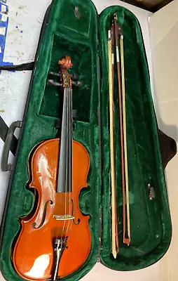 Acoustic Violin Case Bows . No Markings Has Been Repaired On The End Was Brok • $60