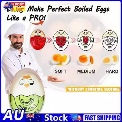 Colour Changing Egg Timer Boiled Egg Cooker Cooking Temperature Tool AU • $8.29