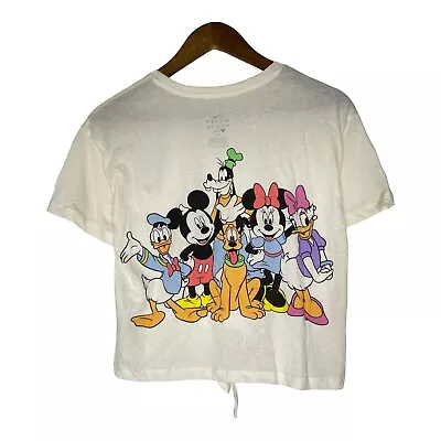 Disney Mickey Mouse Friends Short Sleeve Crop Shirt Size Medium Women’s • $15.20