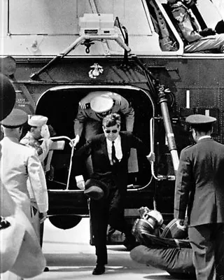 President John F. Kennedy Exits Marine One Helicopter At Andrews New 8x10 Photo • $8.99