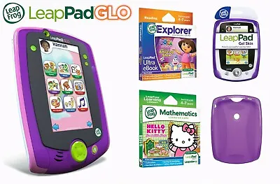 LeapFrog LeapPad Glo Learning Tablet With 2 Games And Gel Skin Case (New*) • £49.99