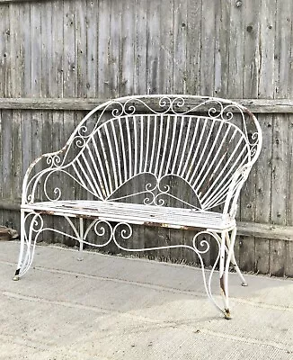Vintage Wrought Iron Patio Furniture Conversation Set • $2799