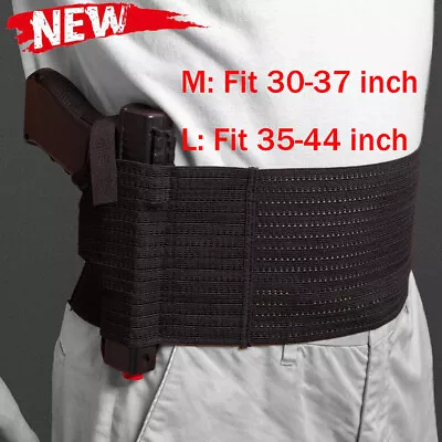 Tactical Belly Band Holster Elastic Breathable IWB Gun Holsters Concealed Carry • $14.10