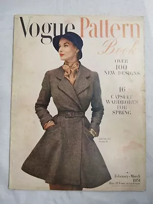 Vogue Pattern Book February March Fashion Illustration Photography • $19.99