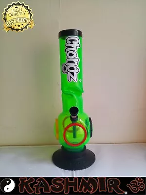 Chongz  Disco Ball  Ice Twist Acrylic Tobacco Bong Waterpipe 30cm -Choose Color • £22