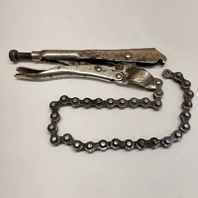 Vintage Petersen Vise Grip 20R Chain Clamp Locking Pliers Made In USA • $34.99