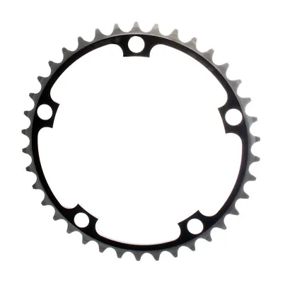 Origin8 Chainrings 38t 130 BCD 5-Bolt 8/9/10-Spd Alloy Black/Silver |Non-Ramped • $35.54