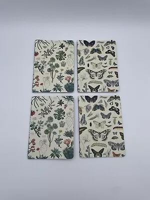 4-Pack Pocket Notebooks Floral Succulent Butterfly Recycled Paper 4x6  Journal • $11.59