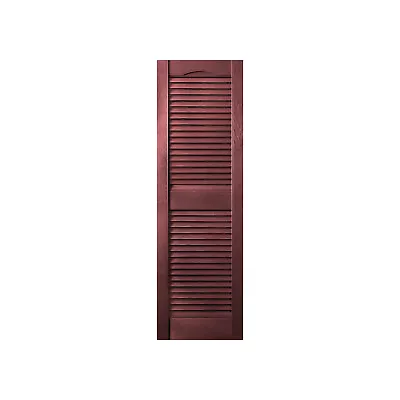 Plastic Development Group 14 X 47 Inch Outdoor Vinyl Louvered Shutters Bordeaux • $40.99