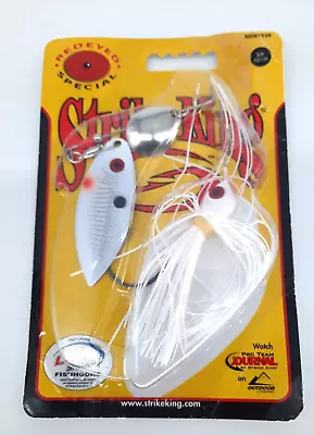 Strike King Red Eye Spinnerbait 3/8oz White REYE38CW-12 Fishing Lure NOS • $4.95