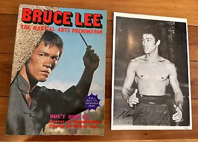 Bruce Lee Magazine The Martial Arts Phenomenon With Signed Photo M-14 75pgs • $38.10