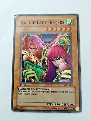 YuGiOh Harpie Lady Sisters Metal Raiders MRD-009 1st Ed. Super Rare- See Desc. • $10.99