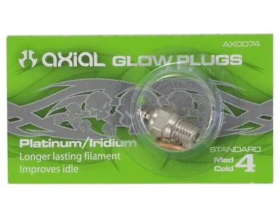 Axial Nitro Glow Plug (1) Medium/Cold #4 Losi HPI OFNA Kyosho RC Cars AXI0074 • $10.25