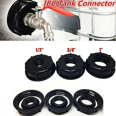 IBC Tote Tank Valve Drain Adapter Garden Hose Water Connector 1__- • $6.59