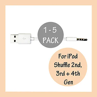 $44.19 • Buy USB Data Sync Charger Adapter Cable 3.5mm For Apple IPod Shuffle 2nd 3rd 4th Gen