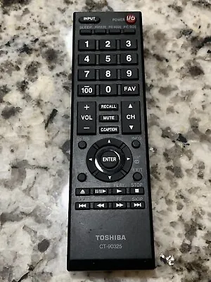 $8.79 • Buy TV Remote Control CT-90325 For Toshiba 50L2200U 37E20 22AV600 32C120U