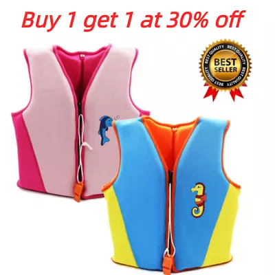 Kids Child Swim Life Jacket Float Vest Swimming Pool Water Buoyancy Aid Sport • £15.49