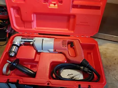 MILWAUKEE 3107-6 7 Amp 1/2  Corded Heavy Right-Angle Drill Kit • $200