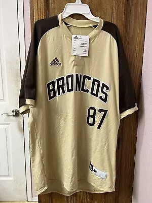 Western Michigan Broncos Adidas Sample Team Player Issue Baseball Jersey Size 46 • $38.50