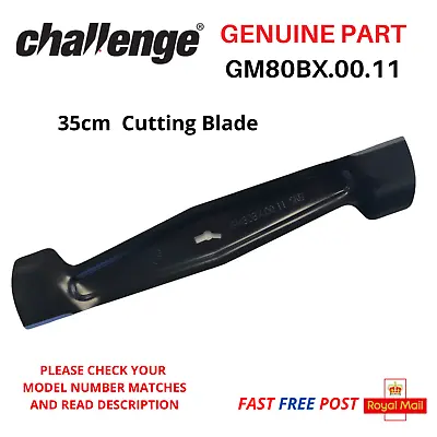 CHALLENGE MEB1435B Metal Cutting Blade 35cm For Lawnmower FAST POST • £15.45