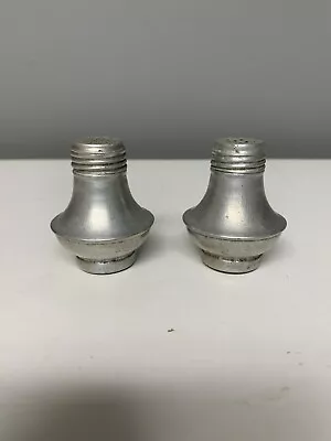 $10 • Buy Set Of Vintage Aluminum Salt And Pepper Shakers - 2  Tall