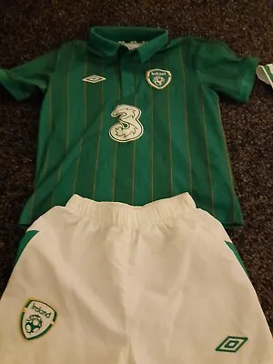 £14.99 • Buy REPUBLIC OF IRELAND Home Kit Shirt Jersey Kids Childrens Size 4-5