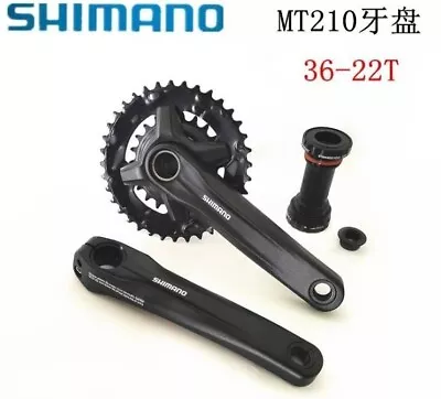 Shimano Mt210 2x9 2x8 Speed Crankset 36-22t Arm 170mm Include Bb Mt501 • $39.99