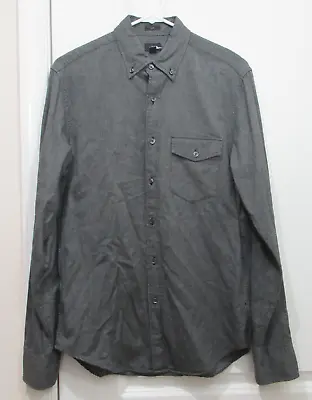 J.Crew Slim Fit Herringbone Shirt Gray Small EUC! • $14.99