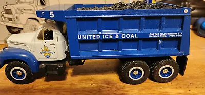 Vintage 1st Gear 1960 Model B-61 MACK Dump Truck 1:34 United Ice Coal Harrisburg • $60