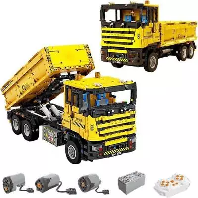 Building Blocks Set MOC RC Motorized Heavy Dump Truck Toys • $241.11