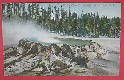$4.99 • Buy Antique 6690 Punch Bowl Spring Postcard-yellowstone Park